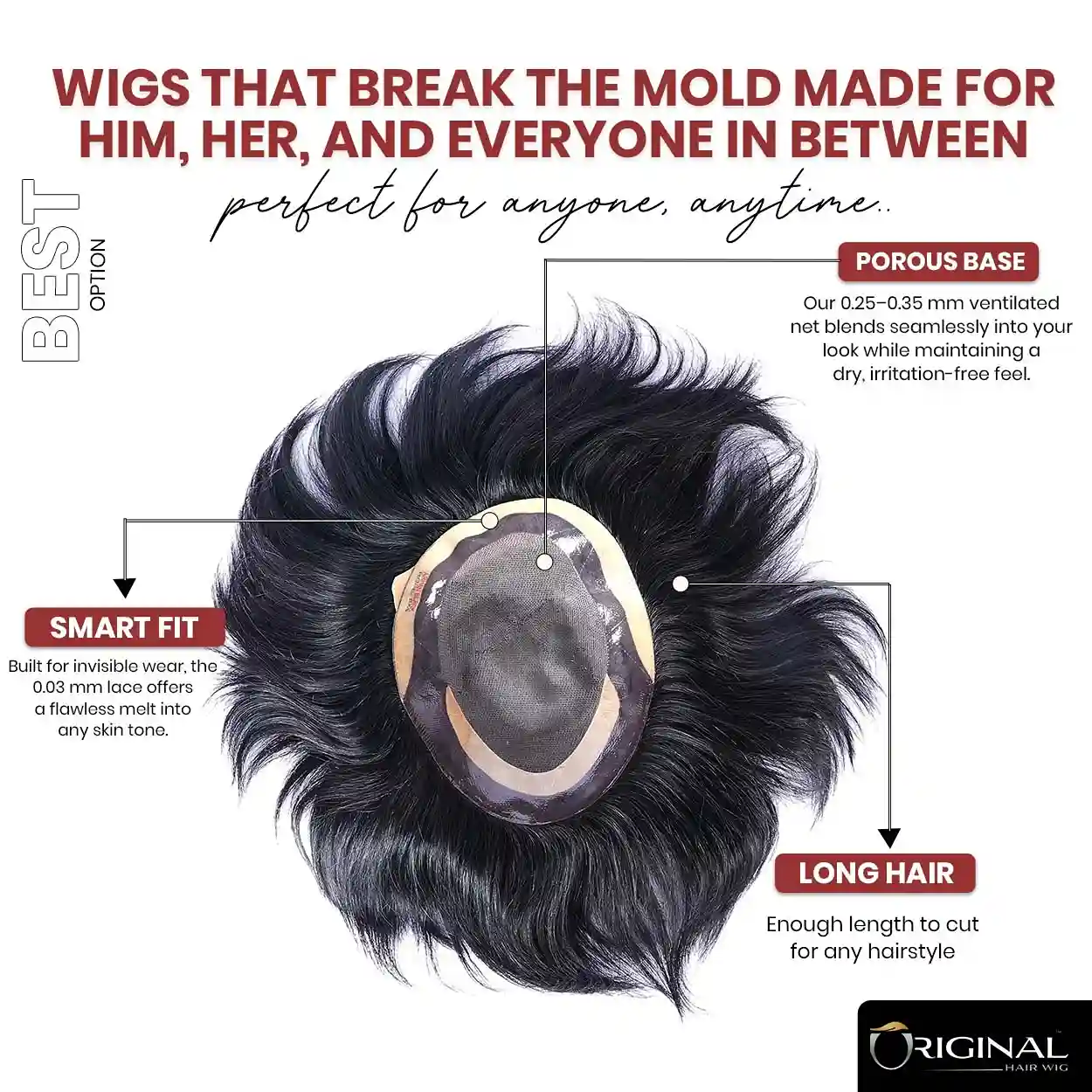 Mono 3.0 Hair Patch Mono Base Breathable Strong Durable Hair System